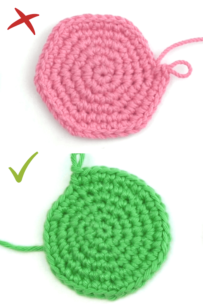 teje redondas y no hexágonos en tus amigurumis