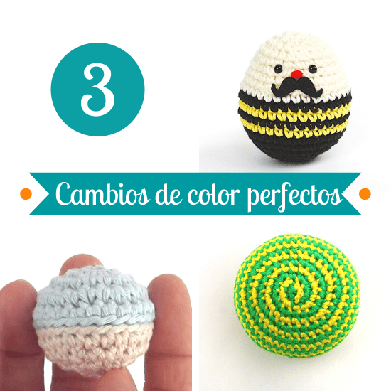 cambio de color perfecto crochet