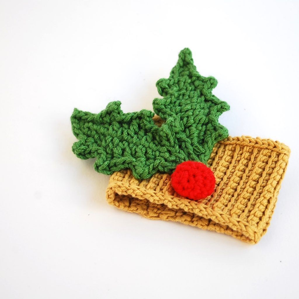 patrón-servilletero-crochet-hoja-acebo-ganchillo