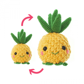 cómo cambiar el tamaño de los amigurumis
