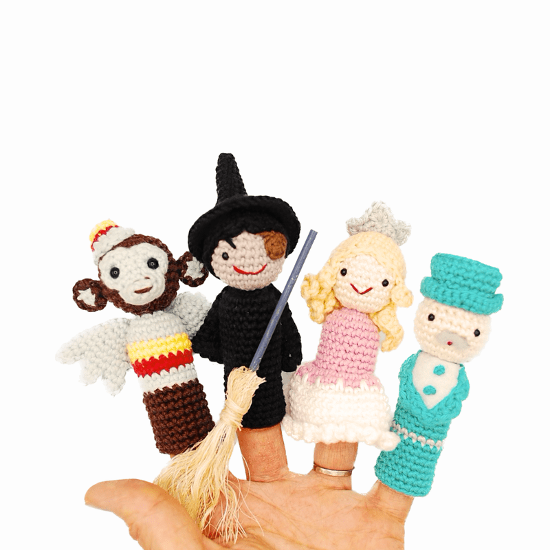 patrón de amigurumi de El Mago de Oz y Wicked, el musical