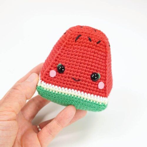 cute watermelon amigurumi pattern PDF file